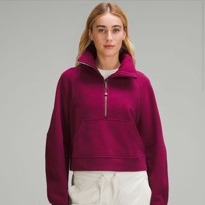 Scuba Oversized Funnel Neck in Deep Luxe